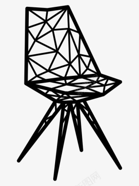 椅子简历开放式图标