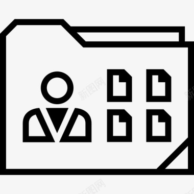 文件夹文件存档文件夹5大纲图标