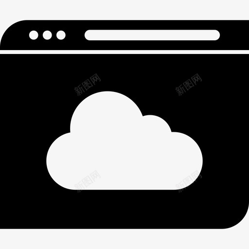 云商务互联网svg_新图网 https://ixintu.com 网页 网页浏览 浏览器 商务 互联网 在线 搜索引擎 优化 字形