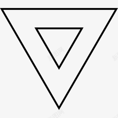 抽象三角形三角形出售图标