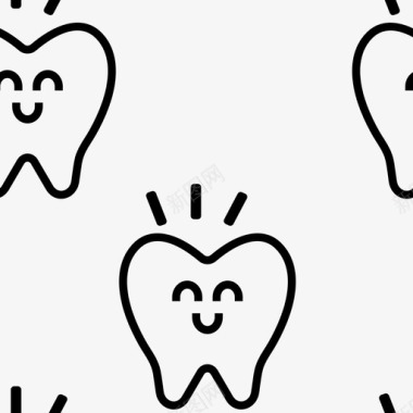 牙齿模式牙科牙医图标