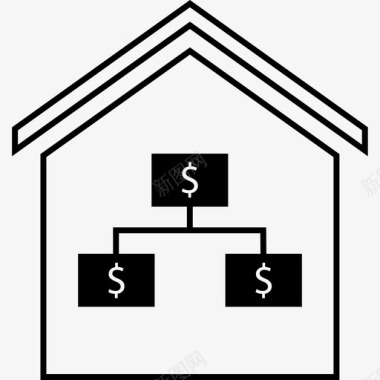 买房钱房子图标