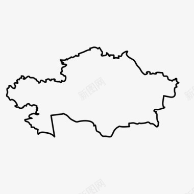哈萨克斯坦国家地理图标