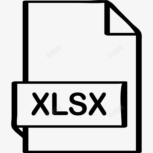 xlsx文件名1手绘svg_新图网 https://ixintu.com 文件名 手绘