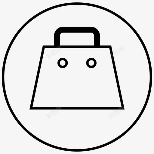 购物袋6灯svg_新图网 https://ixintu.com 购物袋