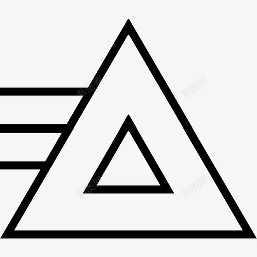 抽象三角形创意设计svg_新图网 https://ixintu.com 抽象 三角形 创意设计 形状 轮廓