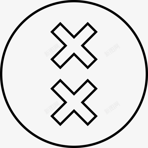 抽象的两个十字架抽象的4个光svg_新图网 https://ixintu.com 抽象 两个 十字架 个光