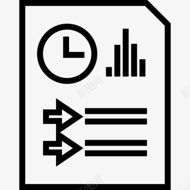 报告文档专业文档搜索引擎优化分析图标