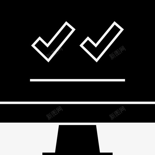 复选标记计算机联机svg_新图网 https://ixintu.com 复选 标记 计算机 联机 信息 图形 字形