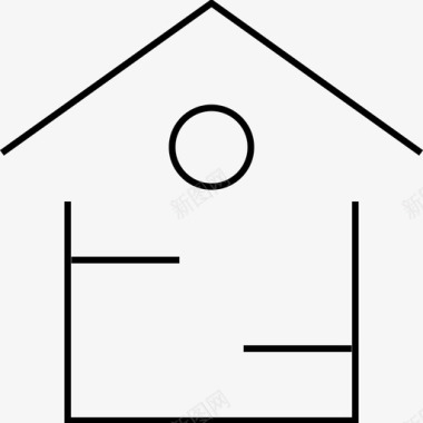 房子房地产窗户图标