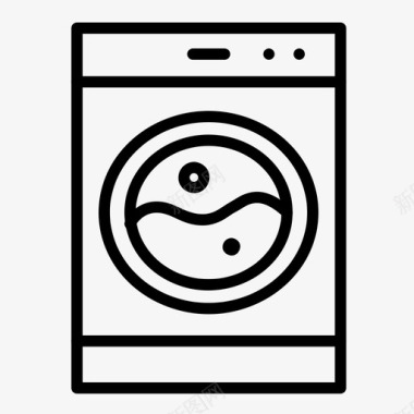 洗衣机电器布料图标