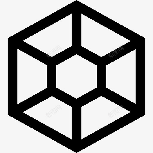 六边形抽象创意svg_新图网 https://ixintu.com 抽象 六边形 创意设计 形状 加粗