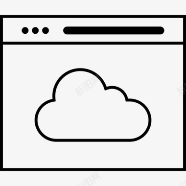 云浏览器商务互联网图标