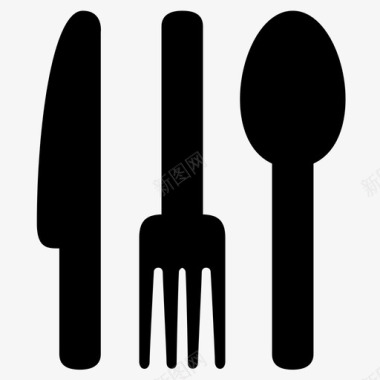 餐具小刀餐厅图标