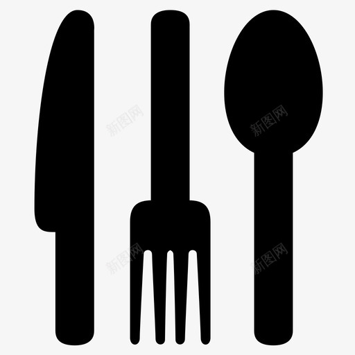餐具小刀餐厅svg_新图网 https://ixintu.com 餐具 小刀 餐厅 银器 勺子