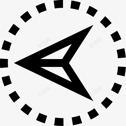 向左箭头方向点svg_新图网 https://ixintu.com 箭头 向左 方向 指向 粗体