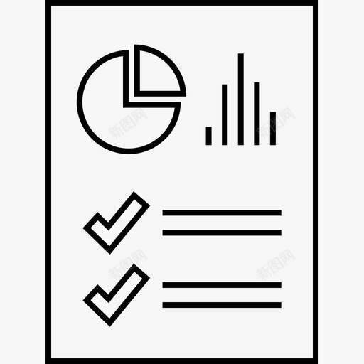 报表文档饼图段落svg_新图网 https://ixintu.com 报表 文档 饼图 段落 页面 文件 数据 复选 标记 条形图 浅色