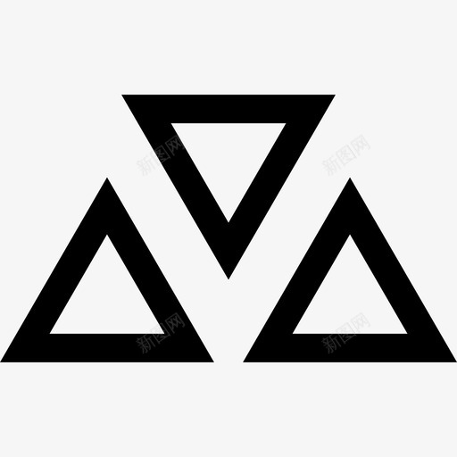 抽象三角形抽象3粗体svg_新图网 https://ixintu.com 抽象 三角形 粗体