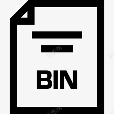 bin文档扩展名文件名图标