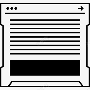 浏览器线框创意设计图标