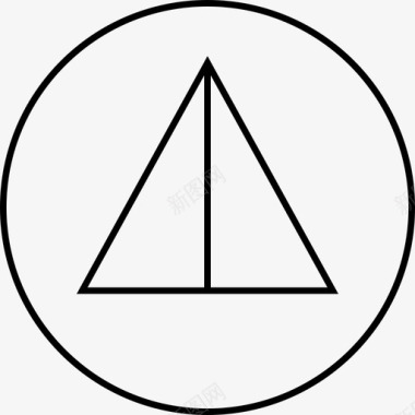 向上双三角形符号图标