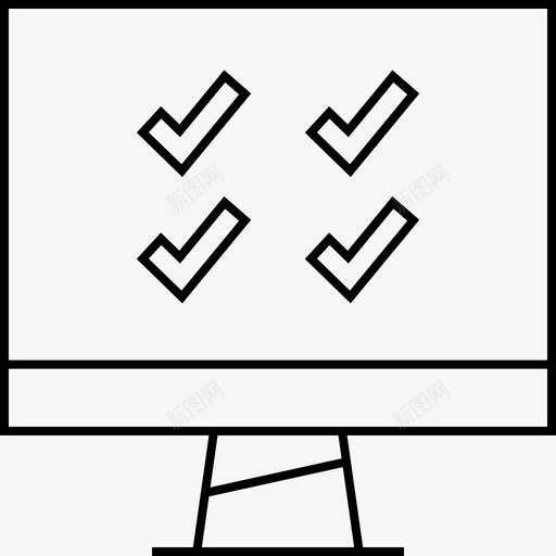 复选标记计算机联机svg_新图网 https://ixintu.com 复选 标记 计算机 联机 四个 信息 图形