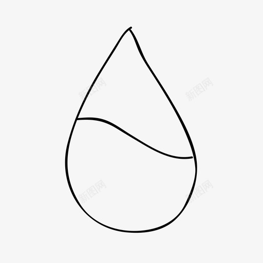 水线水滴手绘液体svg_新图网 https://ixintu.com 水滴 水线 手绘 液体 水位