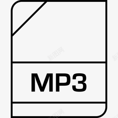 mp3文档扩展名文件图标