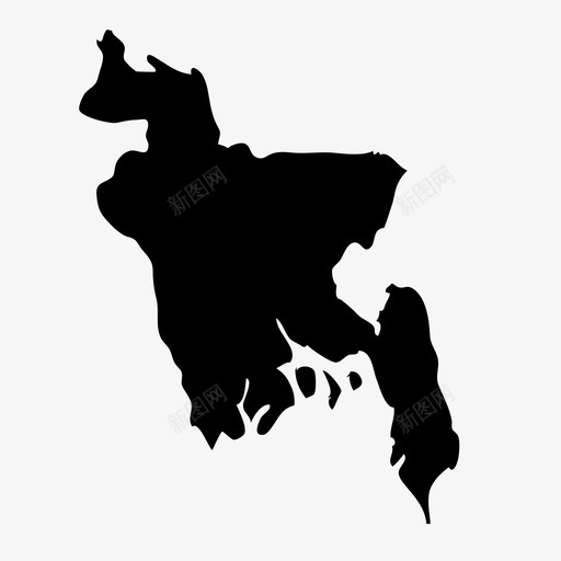 孟加拉国国家地理svg_新图网 https://ixintu.com 孟加拉国 国家 国家地理 地图