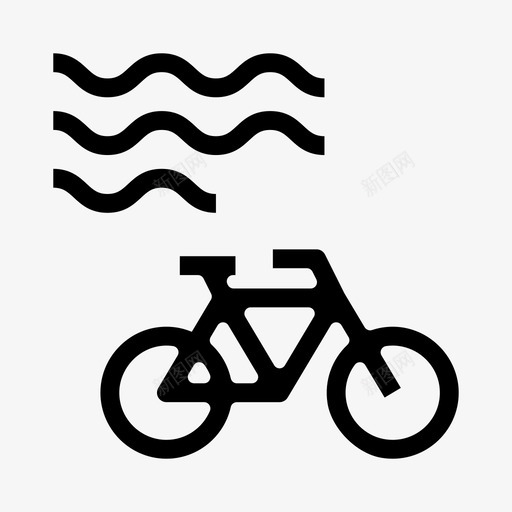 沙滩自行车骑行户外水上svg_新图网 https://ixintu.com 沙滩 自行 自行车 车骑 户外 水上
