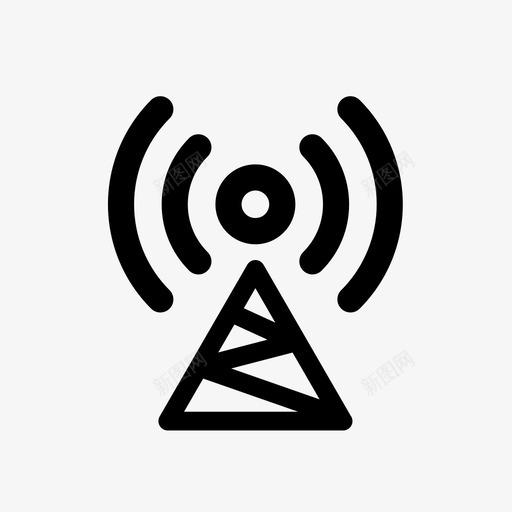wifi接收器接收svg_新图网 https://ixintu.com 接收器 接收 移动 互联 互联网 网信息 文档 连接 单击 分析 无线