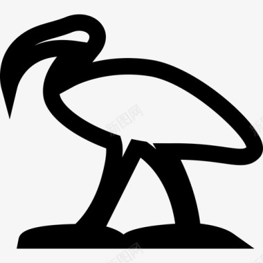 火烈鸟符号语言图标
