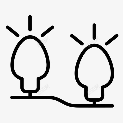 照明圣诞节装饰svg_新图网 https://ixintu.com 照明 圣诞节 装饰 节日 随机