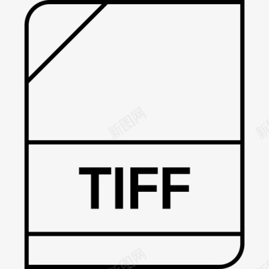 tiff文档扩展名文件图标