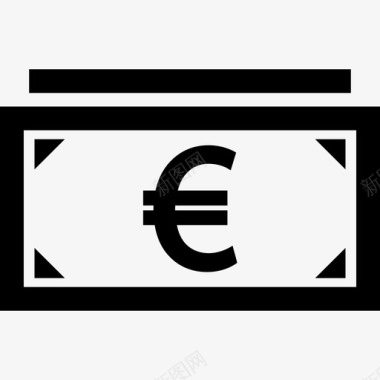 欧元纸币货币外币图标