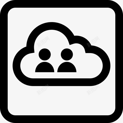 云活动在线用户svg_新图网 https://ixintu.com 活动 在线 用户 粗体