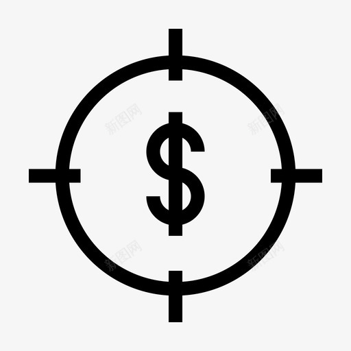 金钱目标目标财务svg_新图网 https://ixintu.com 目标 金钱 财务 业务