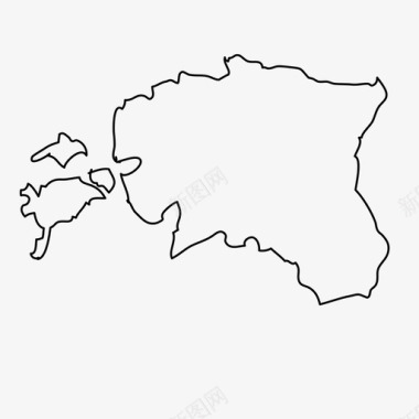 爱沙尼亚国家地理图标
