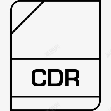 cdr文档扩展名文件图标