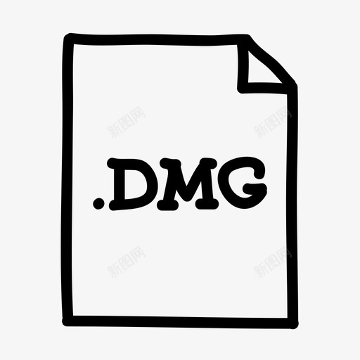 dmg文件文档文件类型svg_新图网 https://ixintu.com 文件 类型 文档 安装 应用程序