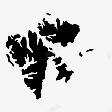 斯瓦尔巴特挪威国家地理图标