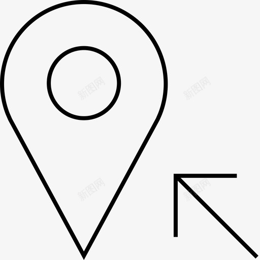 地图别针点地点svg_新图网 https://ixintu.com 地图 别针 地点 定位器 位置 方向 区域 指针 导航