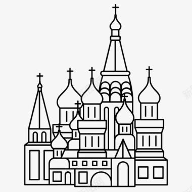 圣巴兹尔大教堂著名教堂俄罗斯大教堂图标
