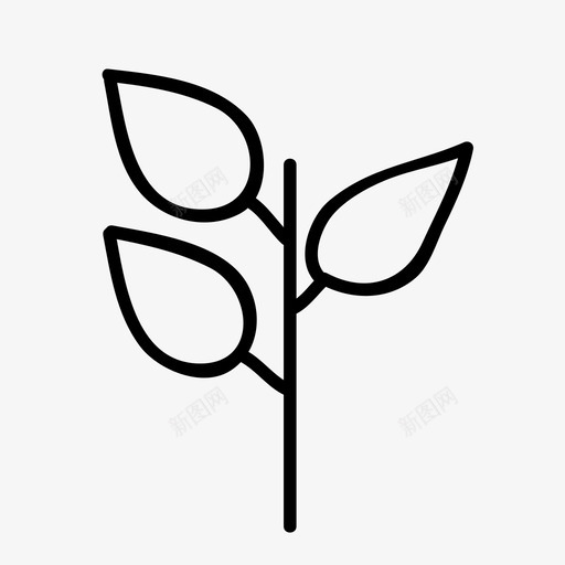 树叶手绘自然svg_新图网 https://ixintu.com 树叶 手绘 自然 植物 森林