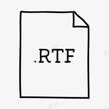 rtf文件文档文件类型图标