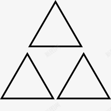 三角形抽象创意设计图标