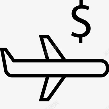 差旅费航空公司商务图标