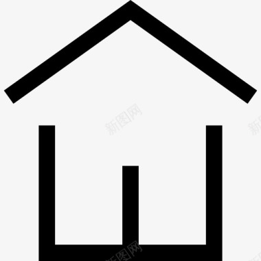家房子线图标