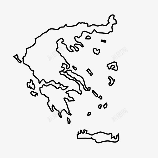 希腊地图国家svg_新图网 https://ixintu.com 希腊 地图 国家地理 国家