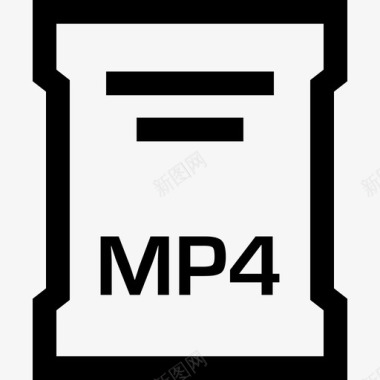 mp4文件扩展名文档名称图标